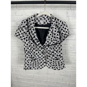 Alberto Makali Monochrome Polka Dot Blazer